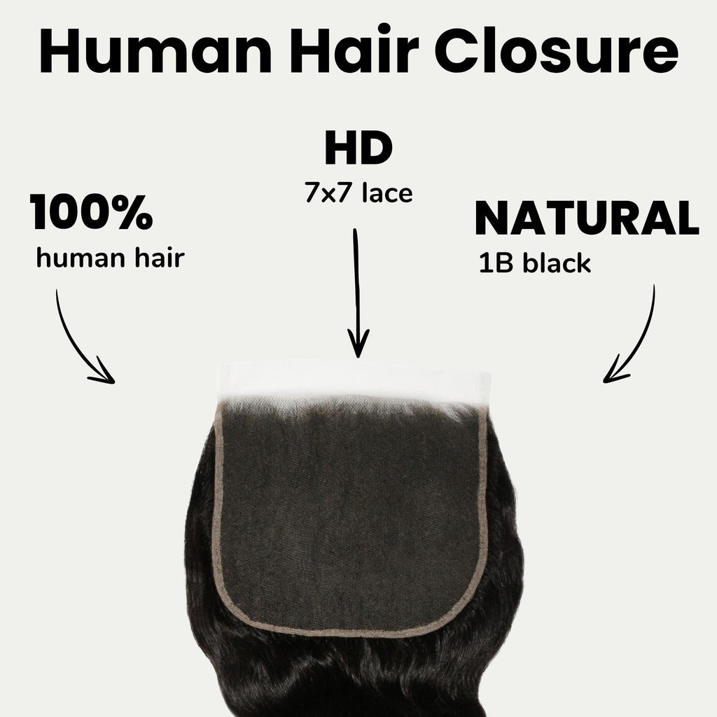 Loose Wave 7x7 HD Lace Human Hair Closure