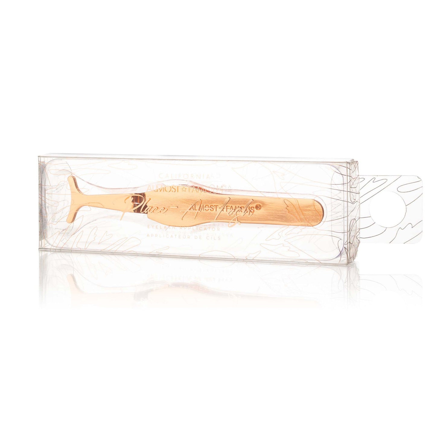 Magnetic Eyelash Applicator Tweezers - Rose Gold by Almost Famous Hair