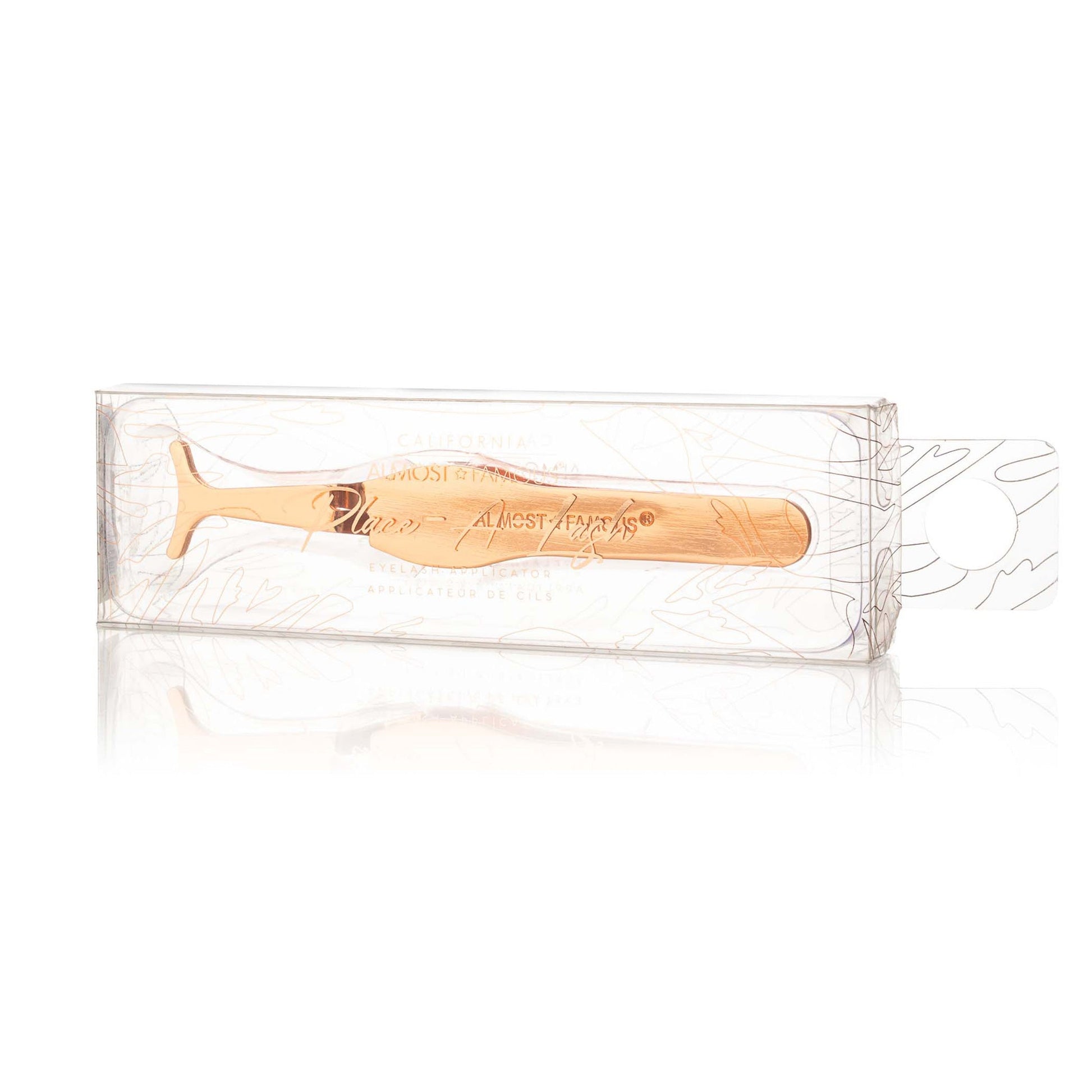 Magnetic Eyelash Applicator Tweezers - Rose Gold by Almost Famous Hair