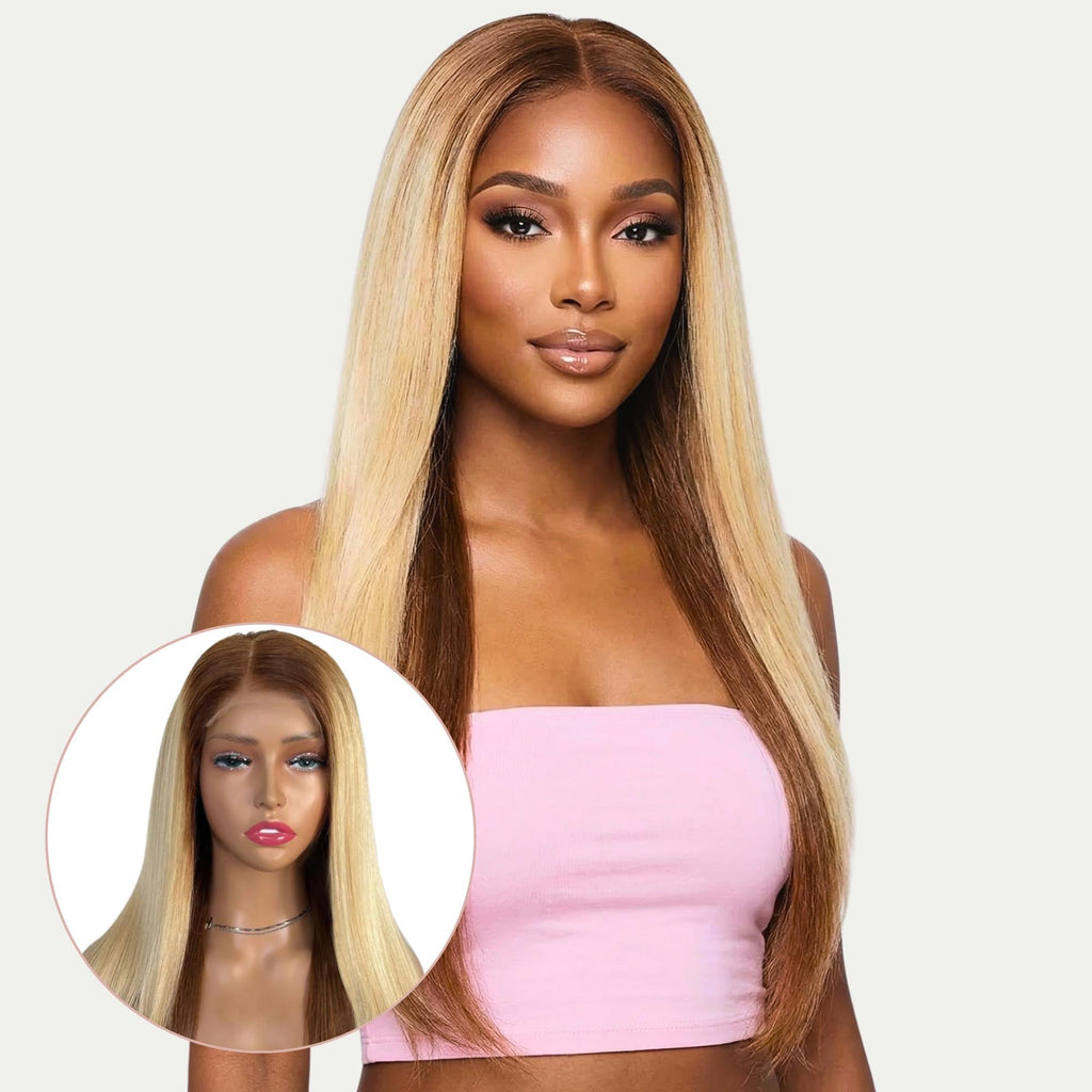 Raw Monique Glueless 5x5 HD Lace Professionally Colored 100% Human Hair Closure Wig