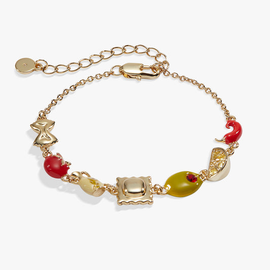Pasta Girl Linear Bracelet