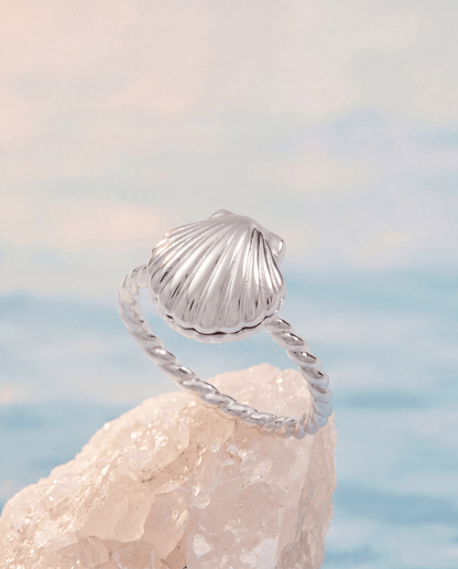 Salt + Sea 'Seashells Are Love Letters In The Sand' Locket Ring