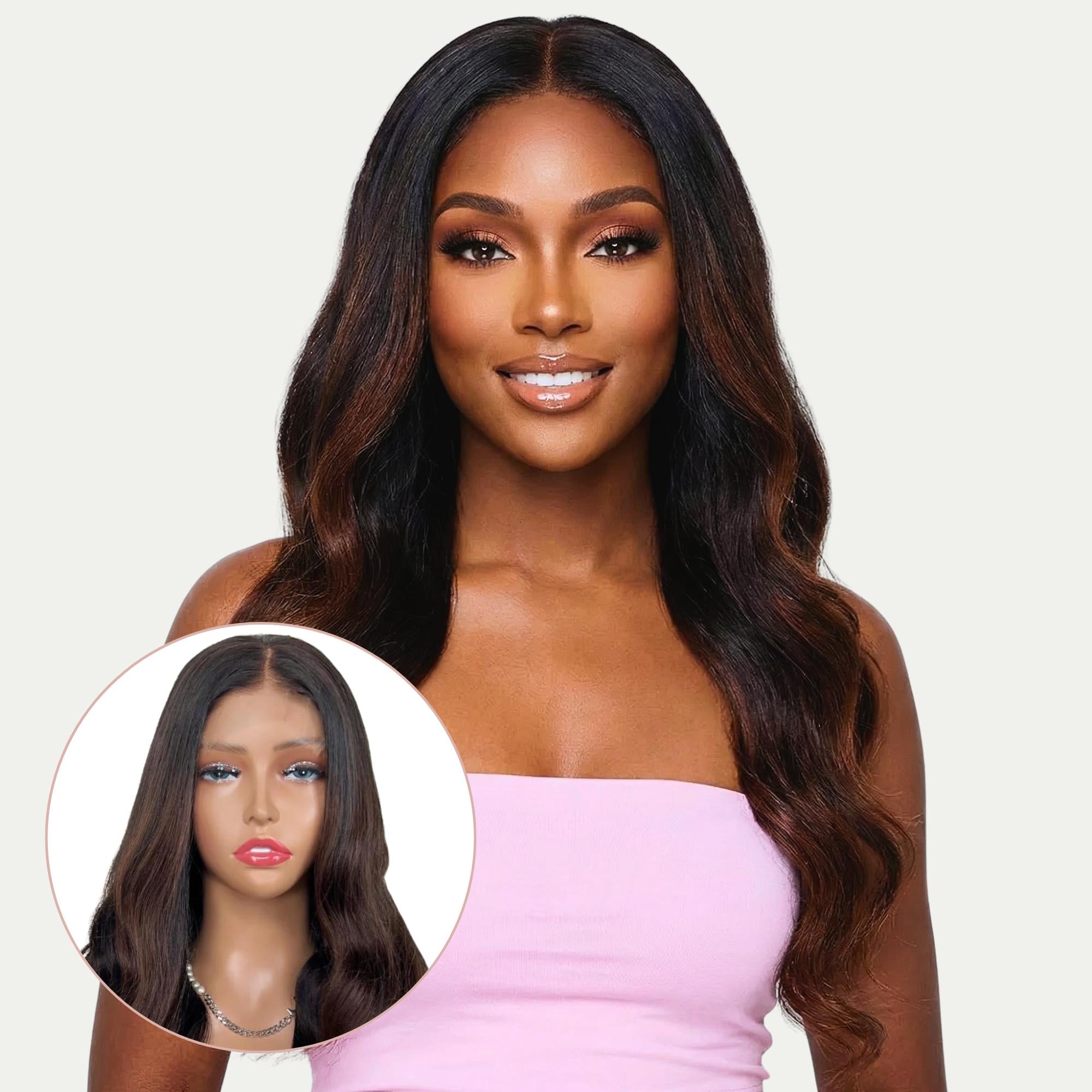 Raw Victoria Glueless 5x5 HD Lace Professionally Colored 100% Human Hair Closure Wig