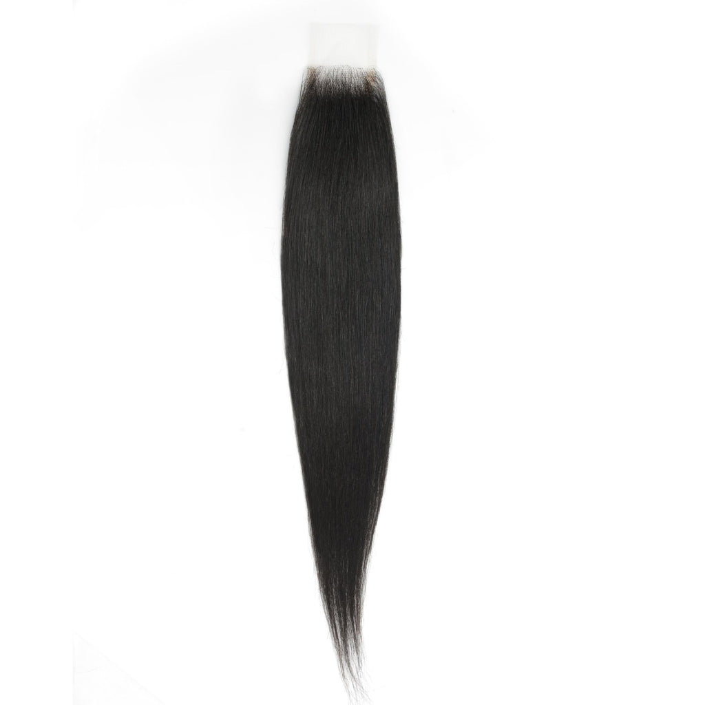 Yaki Straight 2x6 Transparent Lace Human Hair Closure
