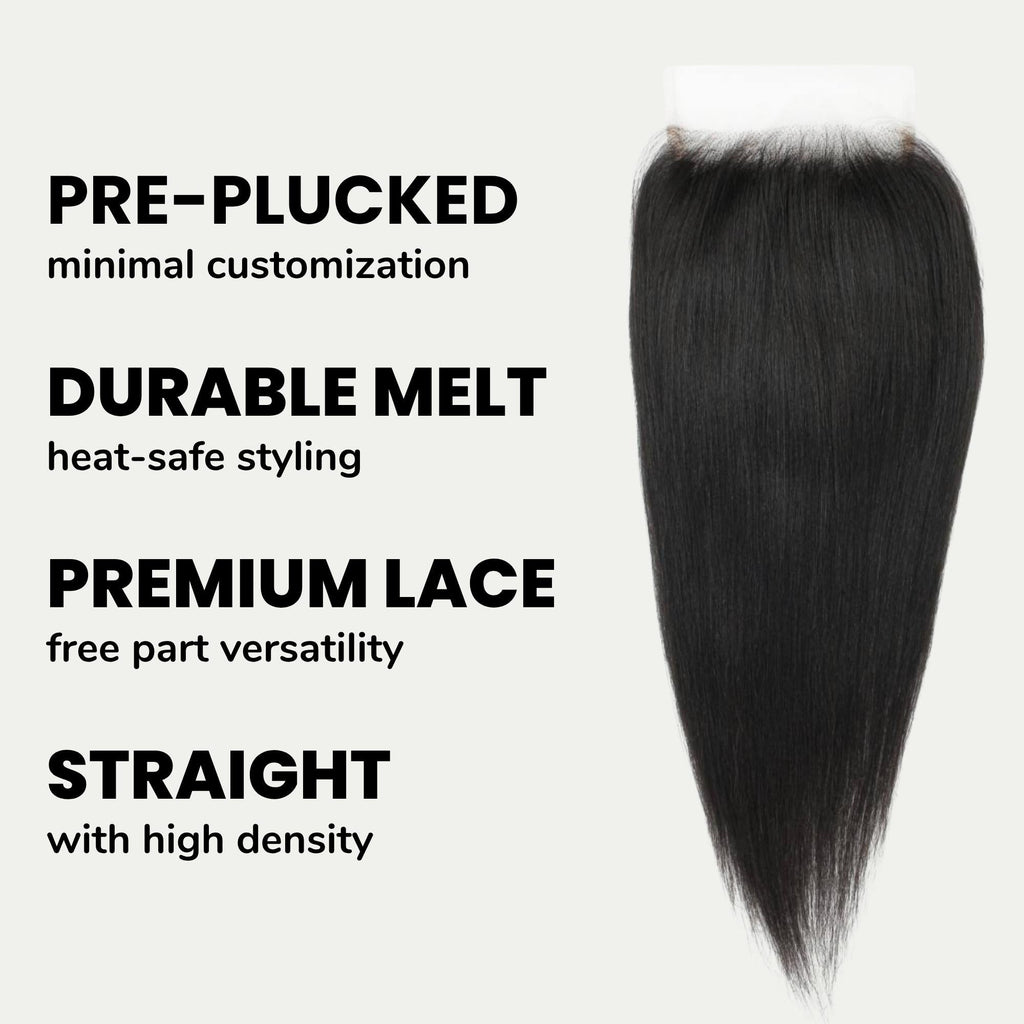 Yaki Straight 5x5 HD Lace Human Hair Closure
