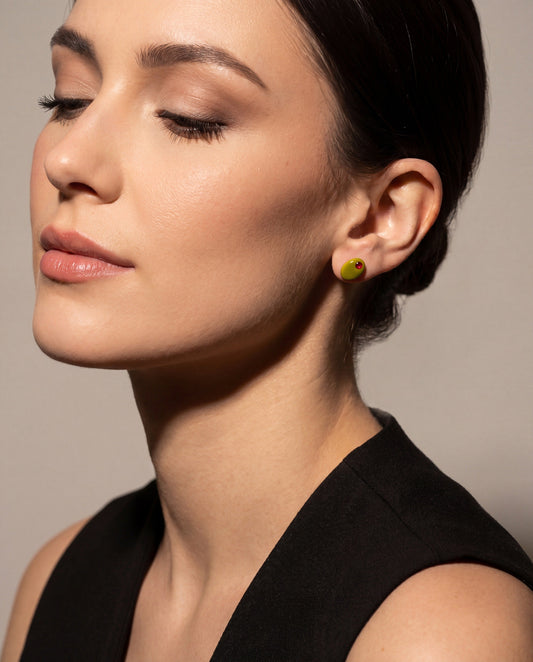 Pasta Girl Stud Earrings Set Of 2