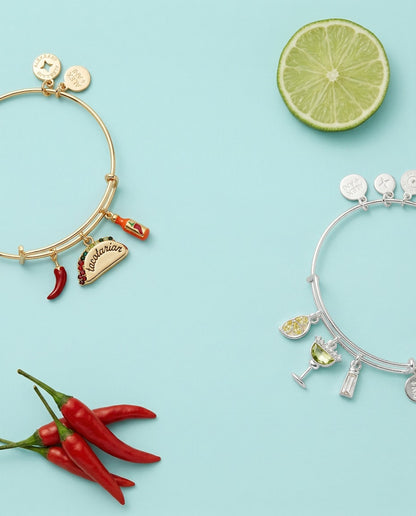'Tacotarian' Multi Charm Bangle