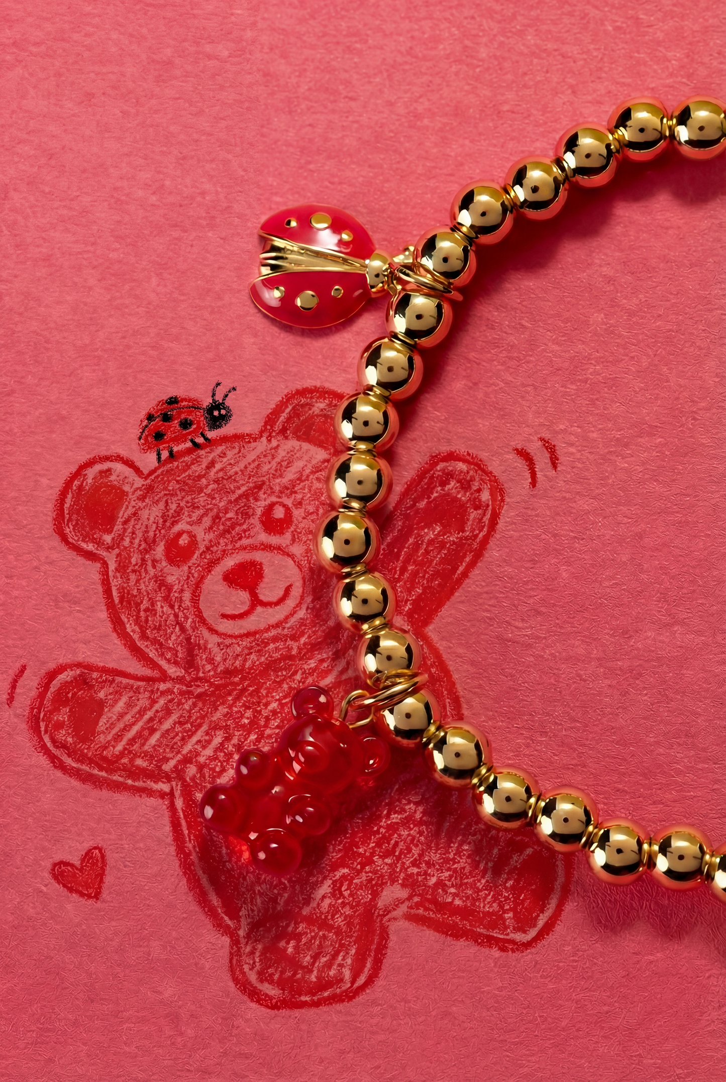 Crayola Fan Favorites Scarlet Charm Stretch Bracelet