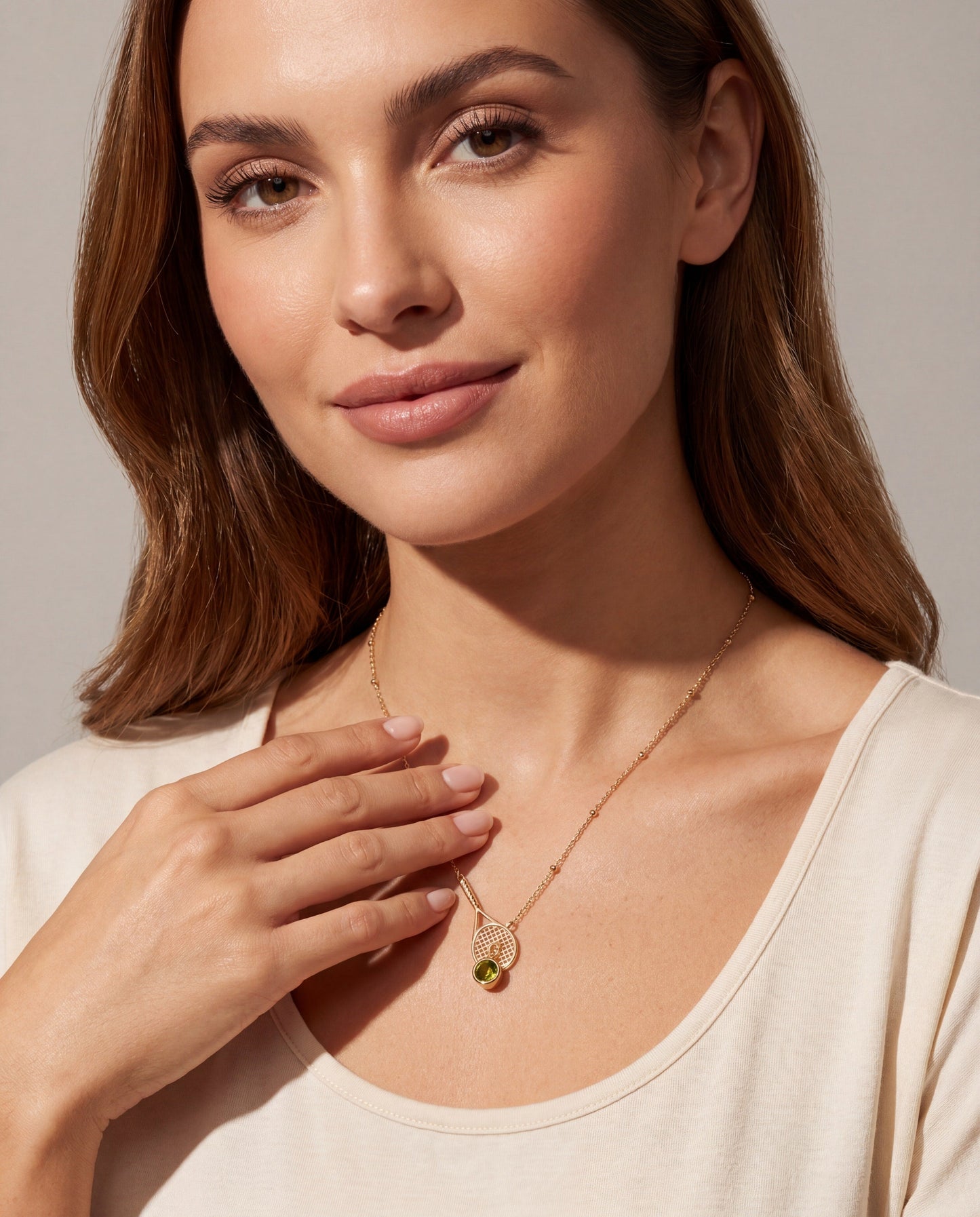 Tennis Racket Y-Necklace