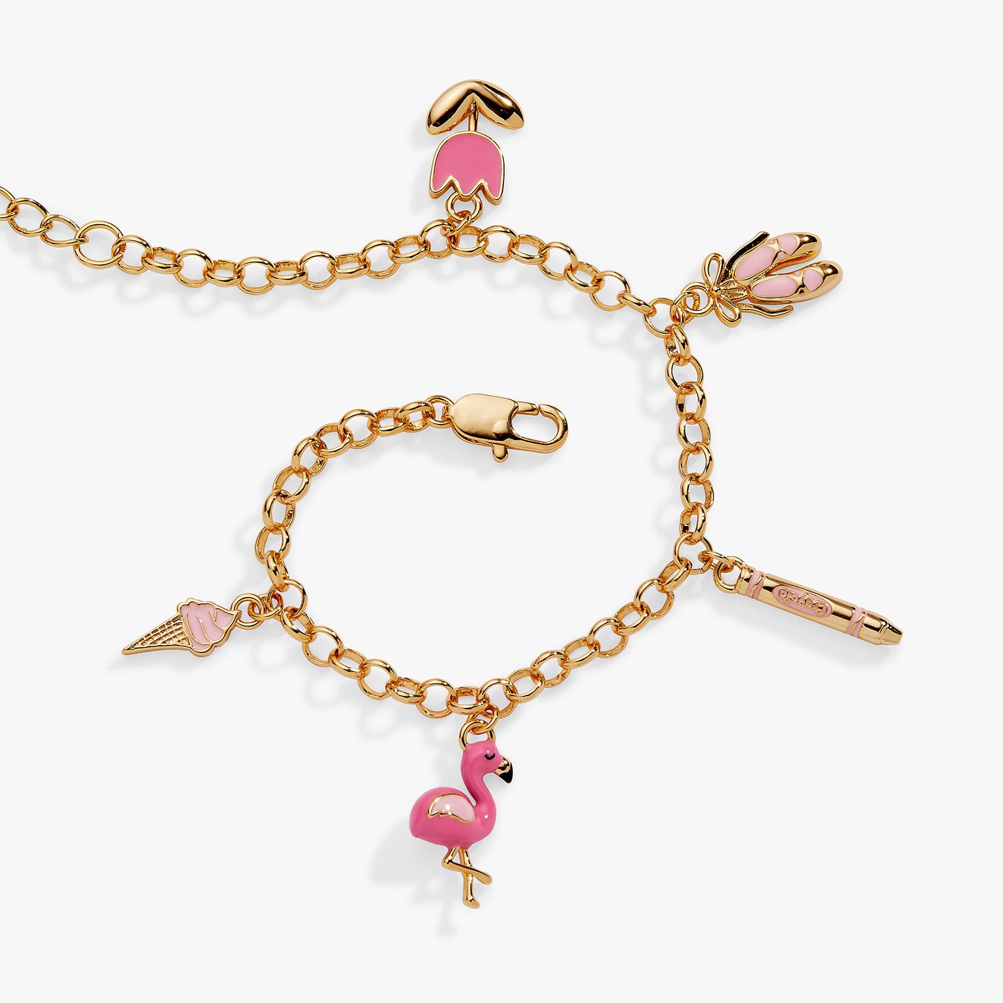 Crayola Fan Favorites Tickle Me Pink Charm Bracelet