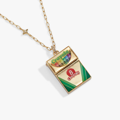 Crayola 'To Teach Is To Color A Life Forever' Crayon Box Locket