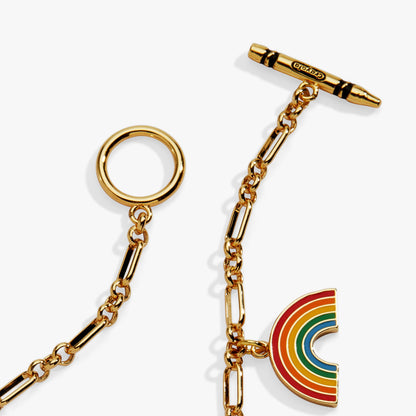 Crayola 'Teaching Is A Work Of Heart' Toggle Bracelet