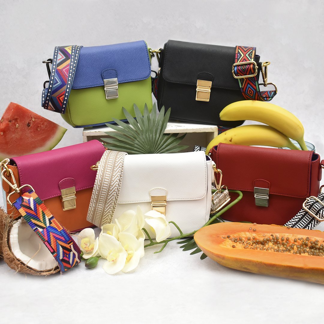 Tiny Chain-Strap Leather Handbag