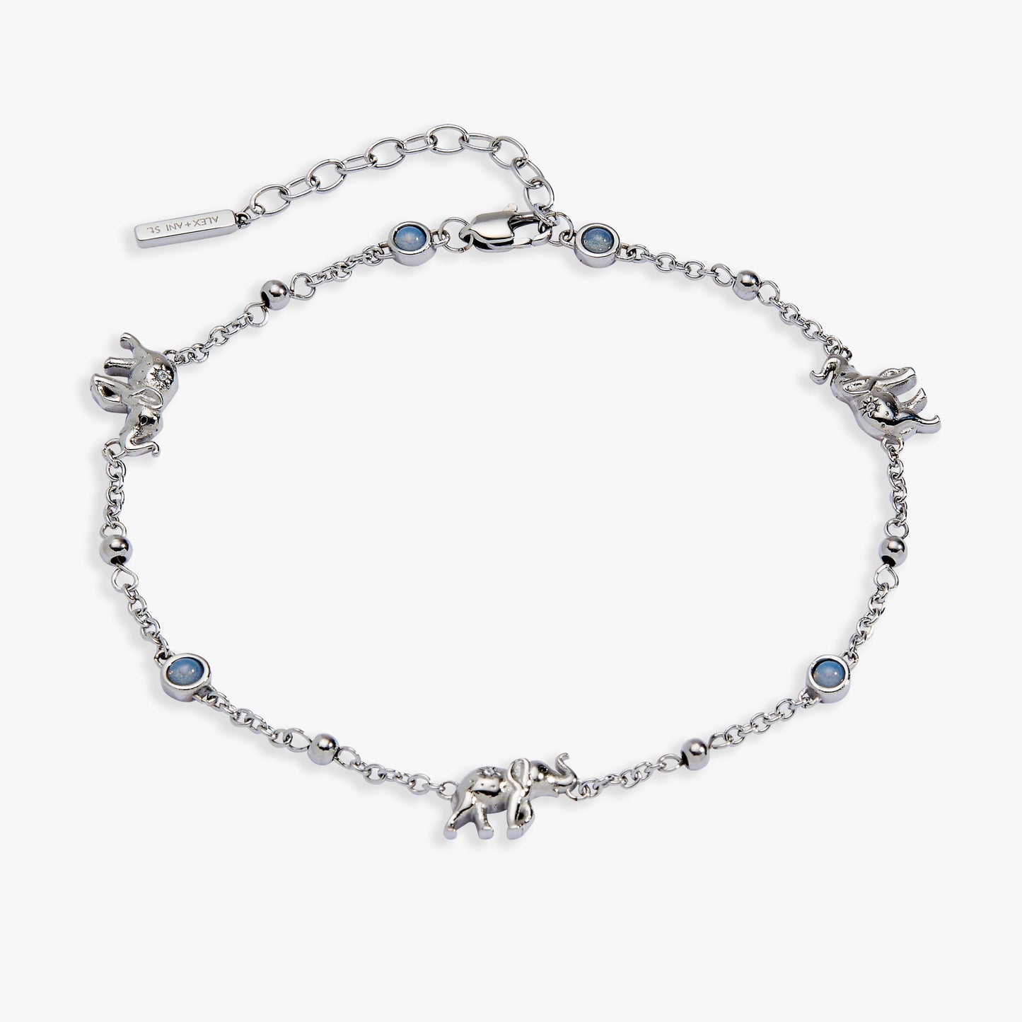 Elephant Inline Charm Anklet