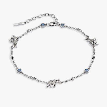 Elephant Inline Charm Anklet