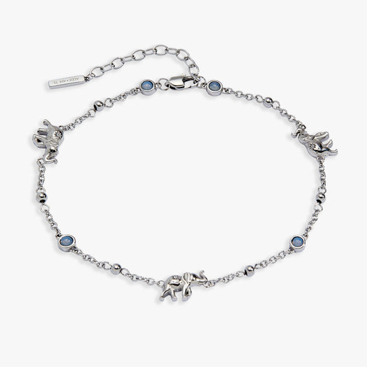 Elephant Inline Charm Anklet