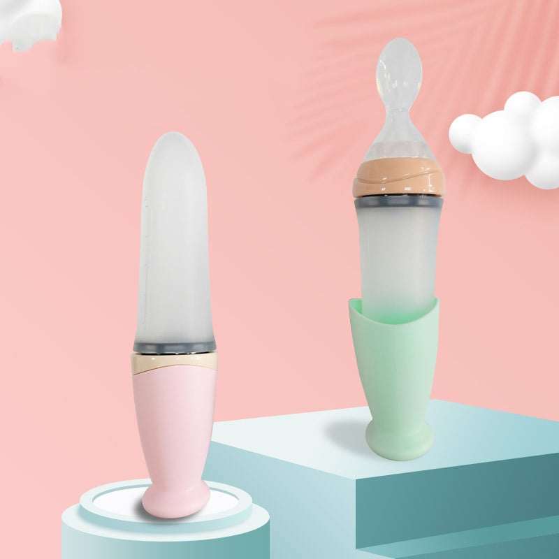 Silicone Spoon for Baby Rice Noodles and Milk by Cosmic Kollections