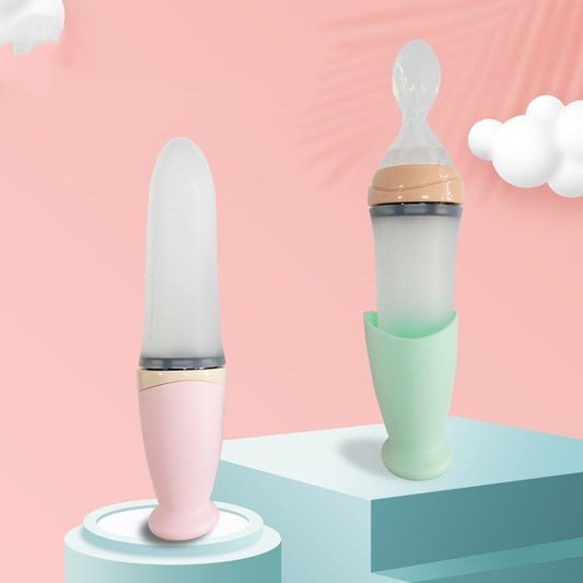 Silicone Spoon for Baby Rice Noodles and Milk by Cosmic Kollections
