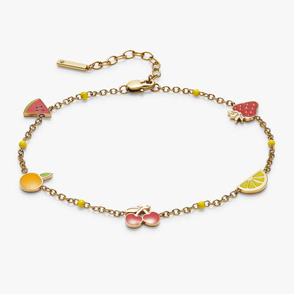 Fruit Inline Charm Anklet