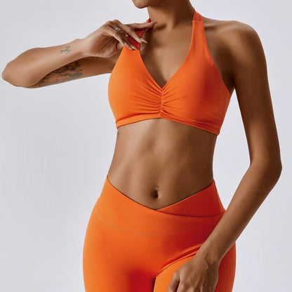 Halter Ruched Bra