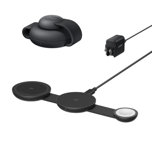 Anker MagGo Wireless Charging Station (3-in-1, Foldable Pad) by Anker