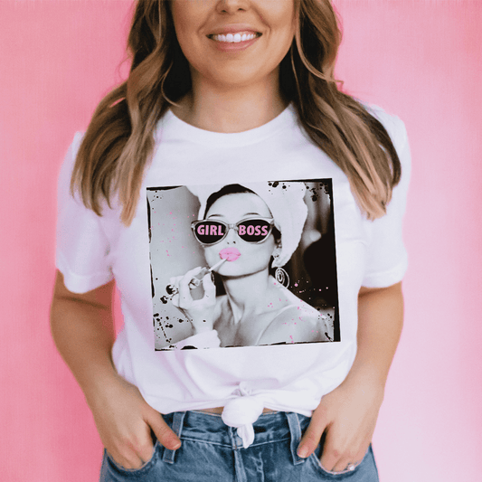 Lipstick Girl Boss Tee by MerchMallow