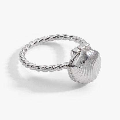 Salt + Sea 'Seashells Are Love Letters In The Sand' Locket Ring