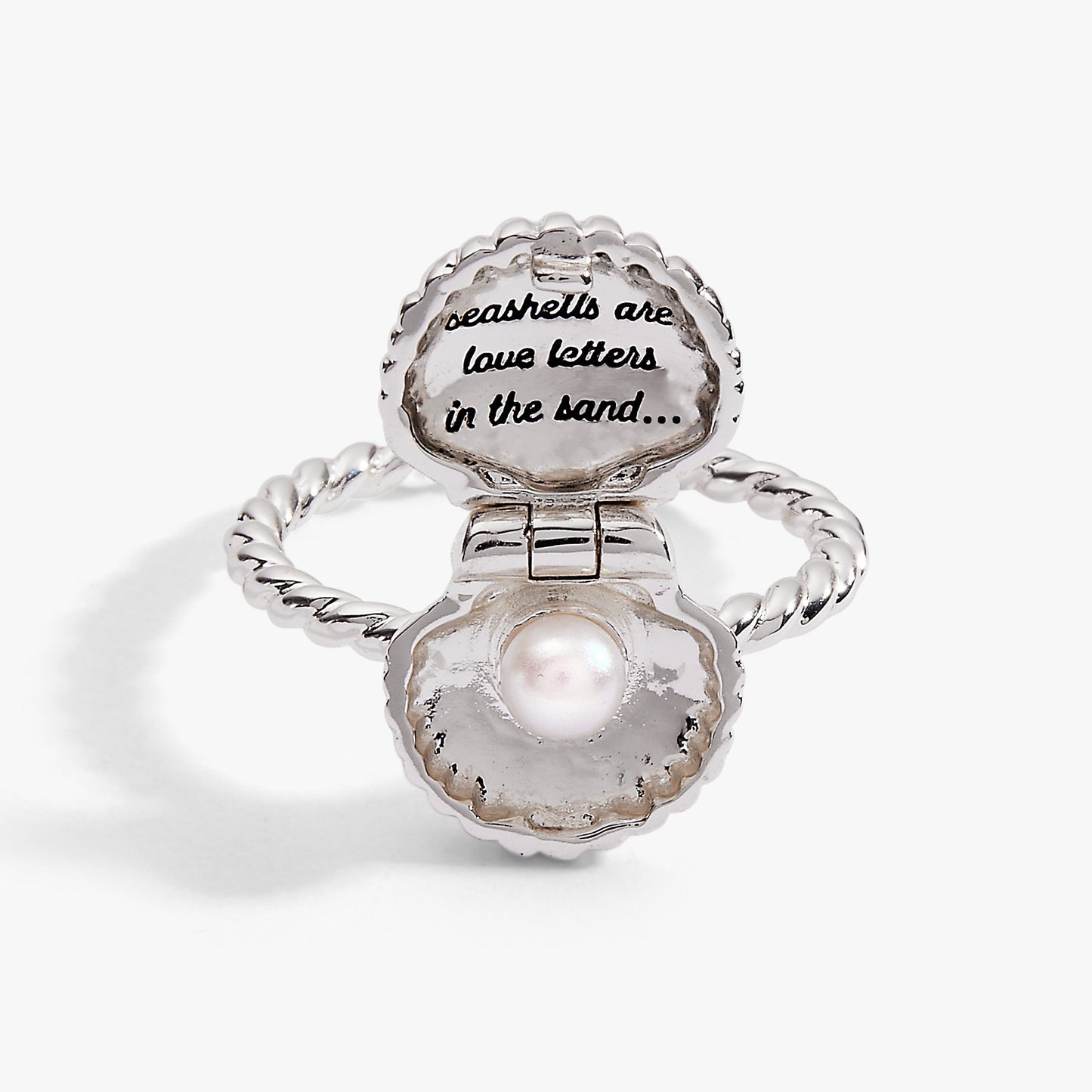 Salt + Sea 'Seashells Are Love Letters In The Sand' Locket Ring