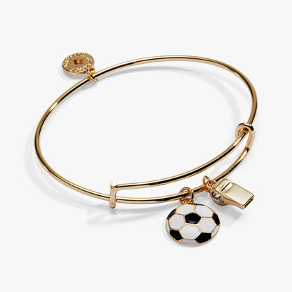 Soccer & Whistle Charm Bangle