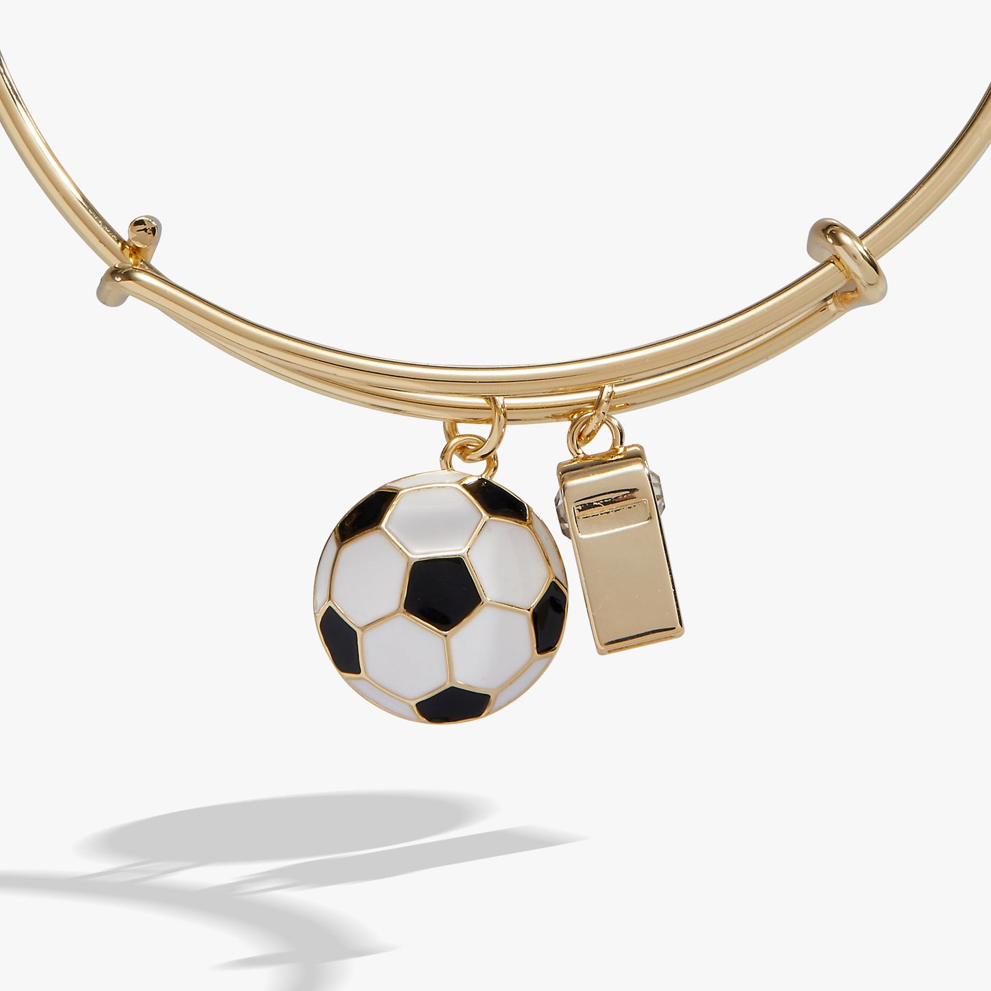 Soccer & Whistle Charm Bangle