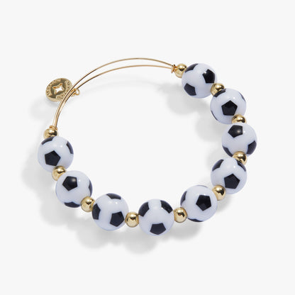 Soccer Oversized Beaded Bangle