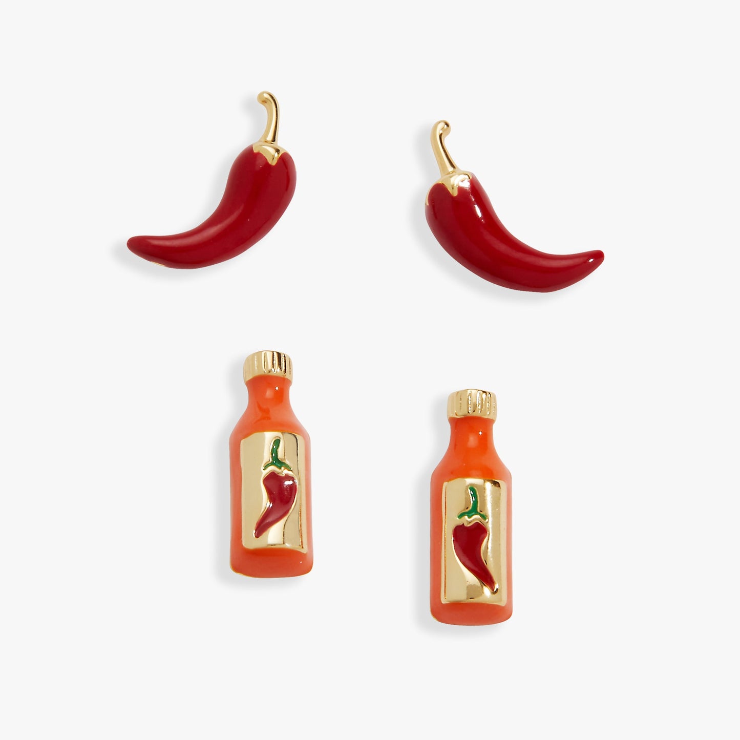 Taco Hot Sauce & Pepper Stud Set