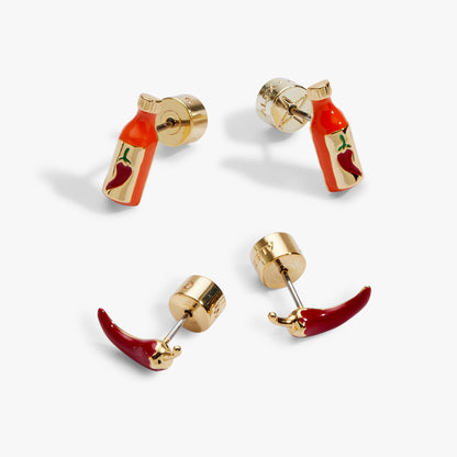 Taco Hot Sauce & Pepper Stud Set