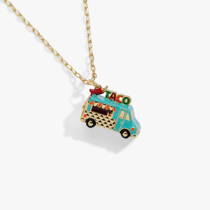 Taco Truck Locket Necklace