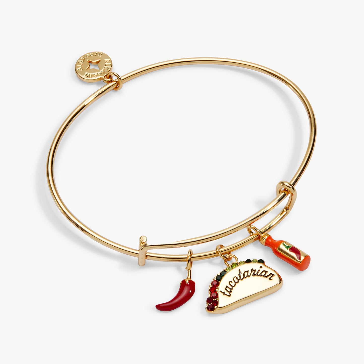 'Tacotarian' Multi Charm Bangle