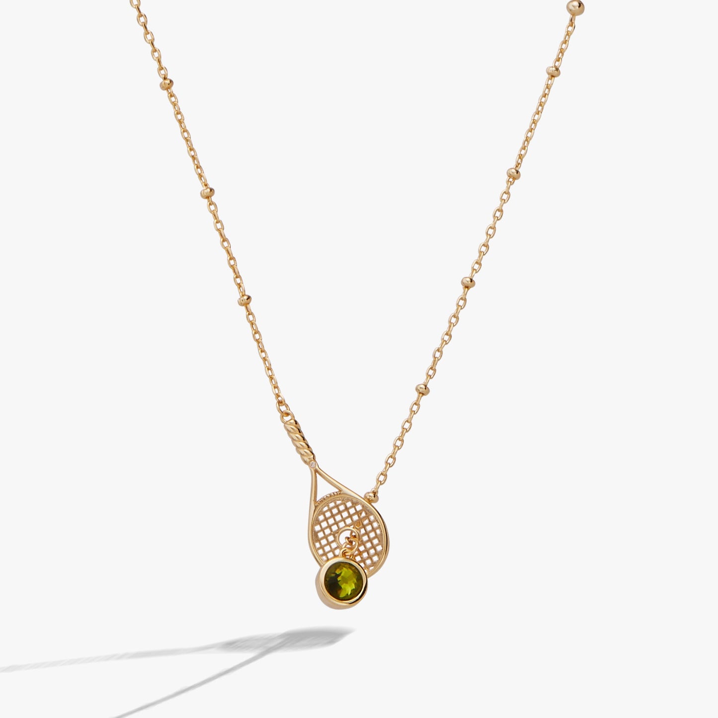 Tennis Racket Y-Necklace
